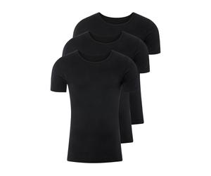 Livergy® Herren Unterziehshirt (Rundhals, Schwarz, 4/S)