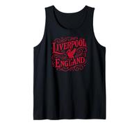 Liverpool England Liverbird im Vintage-Stil, roter Aufdruck Tank Top