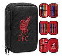 Liverpool FC Federmäppchen Jungen, Gefülltes Dreifach Mäppchen - Fussball Geschenke Jungen