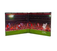 Liverpool FC - Geldbörse mit geprägtem Vereinswappen - Offizielles Merchandise - Schwarz - Schwarz Stadion - 11 x 9,5 cm