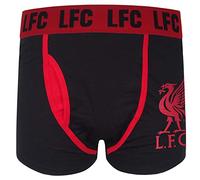 Liverpool FC - Herren Premium-Boxershorts mit Vereinswappen - Offizielles Merchandise - Geschenk für Fußballfans - Schwarz - 1 Stück - S