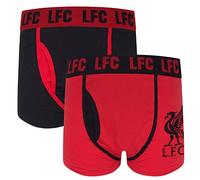 Liverpool FC - Herren Premium-Boxershorts mit Vereinswappen - Offizielles Merchandise - Geschenk für Fußballfans - Rot - 2 Stück - S