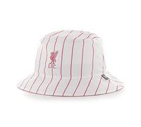 Liverpool FC Hut Bucket Fischerhut Cap weiß Pinstripe Mütze