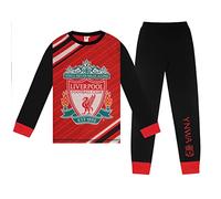 Liverpool FC - Jungen Schlafanzug mit Sublimationsdruck - Offizielles Merchandise - Geschenk für Fußballfans - Rot/Schwarz - 9-10 Jahre