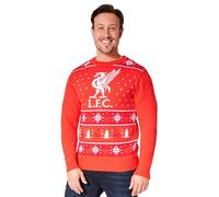 Liverpool FC Weihnachtspullover Herren & Teenager mit Rundhalsausschnitt - Fussball Geschenke Männer