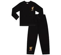 Liverpool Football Club Herren-Pyjama-Set, lang, Schwarz / goldfarben, Schwarz , XXL