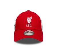 Liverpool Football Club Offizielle Kollektion 2026 Logo Classic Patch Trucker Baseball Cap Mütze Verstellbar Rot Weiß
