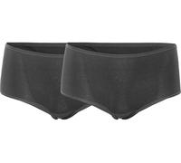 Living Crafts 2er-Pack Bio-Damen-Panty 'TANDY' mit Spitze, black, Gr. S