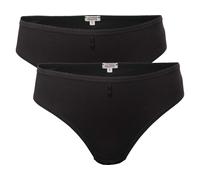 Living Crafts 2er-Pack Bio-Damen-Slips 'RASINA', black, Gr. M