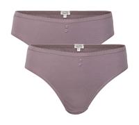 Living Crafts 2er-Pack Bio-Damen-Slips 'RASINA', mauve, Gr. L