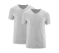 Living Crafts Herren T-Shirt, 2er-Pack - DEAN grey melange M