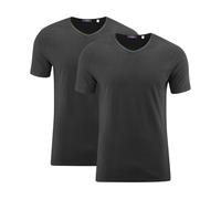 Living Crafts Herren T-Shirt, 2er-Pack - DEAN black S
