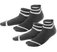 Living Crafts Hohe Sneaker-Socken, 2er Pack - ORELL Black (schwarz) 35-38