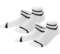 Living Crafts 2er-Pack Bio-Sneakersocken 'ORELL', white, Gr. 35/38