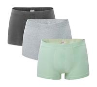 Living Crafts 3er-Pack Bio-Herren-Boxershorts 'SAGON', seagrass, Gr. S