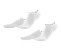 2er-Pack Living Crafts Bio-Damen-Sneaker-Socken "Abby" white, Gr. 35/38