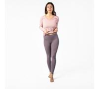 Living Crafts ANNEDORE Bio Leggings Damen - GOTS-Baumwolle, elastisch, nachhaltige Alltags- & Freizeit-Leggings Mauve (lila) XS