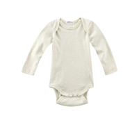 Living Crafts Baby Body Langarm Bio-Baumwolle beige-melange Gr. 50/56
