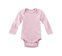 Living Crafts Baby Body Langarm Bio-Baumwolle rosa-melange Gr. 62/68