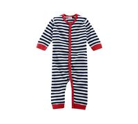 Living Crafts Baby und Kinder Schlafanzug Bio-Baumwolle blau-weiß gestreift Gr. 62/68