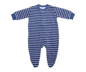 Living Crafts Baby und Kinder Schlafanzug Bio-Baumwolle Frottee marine-weiß gestreift Gr.68