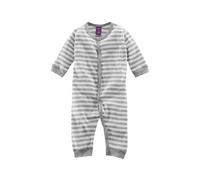 Living Crafts Baby und Kinder Schlafanzug Bio-Baumwolle grau-weiß gestreift Gr.86/92