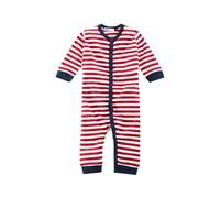 Living Crafts Baby und Kinder Schlafanzug Bio-Baumwolle rot-weiß gestreift Gr. 74/80