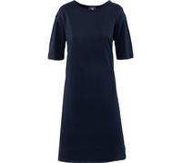 Living Crafts - Berit | Nachthemd - Fein umsäumter Ausschnitt, Weit geschnittene Ärmel, Seitenschlitze, Midi-Länge (XS, Navy)