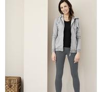 Living Crafts Damen Leggings "Hella", graphite melange Gr.L