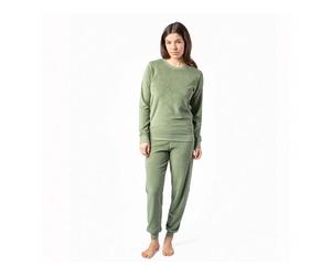 Living Crafts Bio-Damen-Frottee-Schlafanzug 'BONNIE', fog green, Gr. L