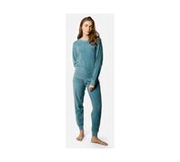 Living Crafts Bio-Damen-Frottee-Schlafanzug 'BONNIE', harbour blue, Gr. L