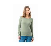 Living Crafts Bio-Damen-Langarmshirt 'SUSANNA' mit Rundhalsausschnitt, fog green, Gr. S