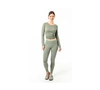 Living Crafts Bio-Damen-Leggings 'ANNEDORE', fog green, Gr. M