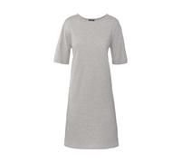 Living Crafts Bio-Damen-Nachthemd 'Berit' mit Rundhalsausschnitt, grey melange, Gr. L