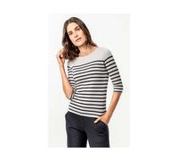 Living Crafts Bio-Damen-T-Shirt 'ALEVA' mit 3/4-Arm, chalk/ink blue, Gr. M