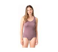 Living Crafts Bio-Damen-Top 'JANINE' mit V-Ausschnitt, mauve, Gr. 40/42