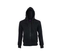 Living Crafts Bio-Herren-Kapuzenjacke 'Cameron' schwarz, Gr. XL