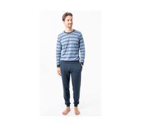 Living Crafts Bio-Herren-Schlafanzug 'ALVAR', ocean blue, Gr. XL