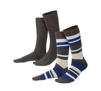 Living Crafts Bio-Herren-Socken 'ARNI' 2 Paar, earth/wave, Gr. 43/46
