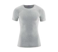Living Crafts Bio-Herren-T-Shirt 'JACOB' mit Rundhalsausschnitt, grey melange, Gr. M