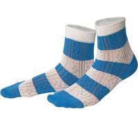 Living Crafts Bio-Socken 'RONI' mit Ajourmuster, azure blue/white, Gr. 35/38