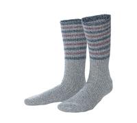 Living Crafts Bio-Socken 'SALZBURG', grey/zinfandel, Gr. 43/46