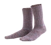 Living Crafts Bio-Unisex-Stricksocken 'LOVIS', grey/mauve, Gr. 35/38