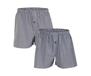 Living Crafts Boxer-Shorts "Gregor", 2er-Pack, anthracite Gr. M