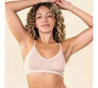 Living Crafts 2er-Pack Bio-Damen-Bustier 'TAMILLA' mit V-Ausschnitt, powder, Gr. L