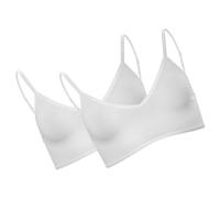 Living Crafts 2er-Pack Bio-Damen-Bustier 'TAMILLA' mit V-Ausschnitt, offwhite, Gr. M