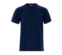 Living Crafts - Clark | T-Shirt - Weiches Single Jersey, Rundhalsausschnitt, Doppelnahtsaum, Kurze Ärmel, essentieller Bestandteil Einer nachhaltigen Herrengarderobe (, Dark Navy)