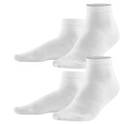 2er-Pack Living Crafts Bio-Herren-Socken "Curt" weiß, Gr. 43/46
