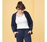 Living Crafts Bio-Damen-Kapuzenjacke "Lamina" navy, Gr. XL