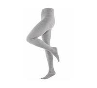 Living Crafts Damen Strumpfhose Bio-Schurwolle grau melange Gr.M